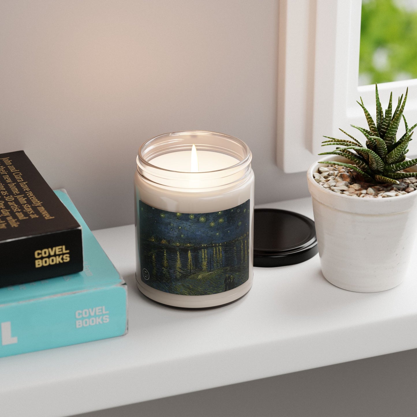 Starry Night Over the Rhône Candle by Pearson Nash – A Tribute to Vincent Van Gogh